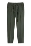 Gazzarrini X Michele Franzese Drawstring Tapered Trousers In Green