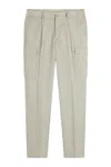 Gazzarrini X Michele Franzese Pleat-detail Cargo Trousers In White