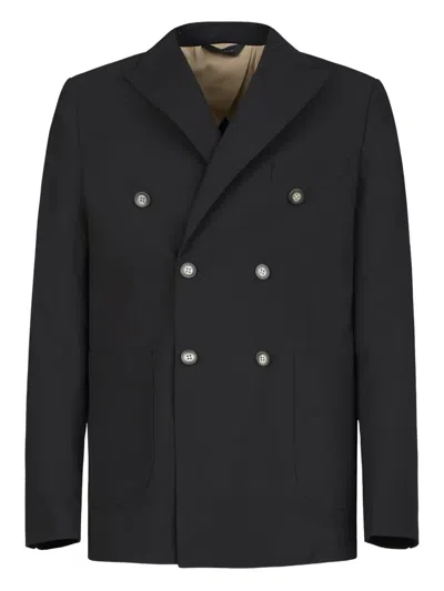 Gazzarrini X Michele Franzese Wool-blend Blazer In Black
