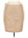 Gb Faux Leather Skirt In Animal Print