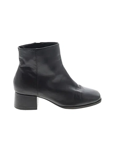 Pre-owned Gb Girls Kids' Ankle Boots In Black