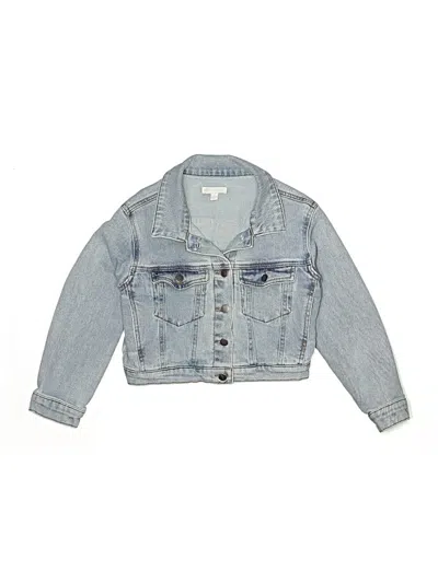 Pre-owned Gb Girls Kids' Denim Jacket In Blue