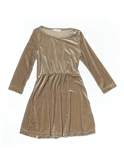 Pre-owned Gb Girls Kids' Dress In Gold