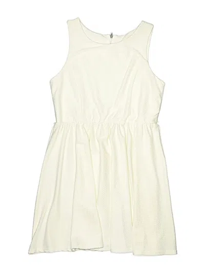 Pre-owned Gb Girls Kids' Dress In White