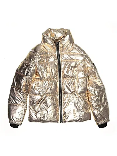 Pre-owned Gb Girls Kids' Snow Jacket In Gold