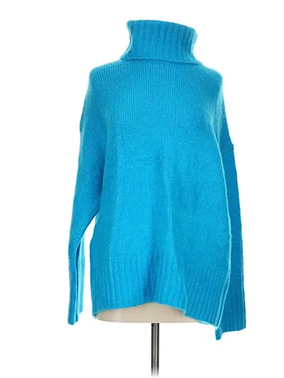 Gb Turtleneck Sweater In Blue