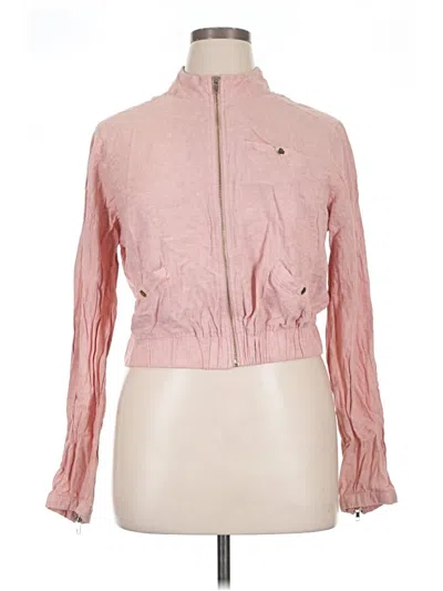 Pre-owned Gbg Los Angeles Jacket In Pink