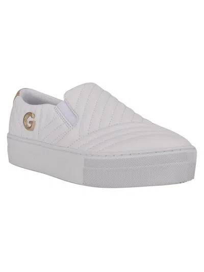 Gbg Los Angeles Paysyn Womens Padded Insole Casual And Fashion Sneakers In White