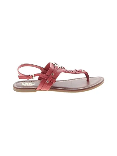 Pre-owned Gbg Los Angeles Sandals In Red