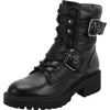 Gbg Los Angeles Slayder Womens Faux Leather Combat Boots In Black