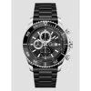 Gc Black Ceramic Sport Watch In Black
