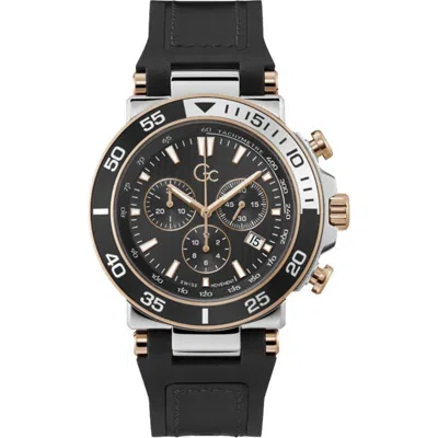 Gc Black Synthetic Sport Men's Watch