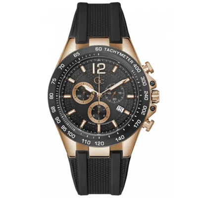 Gc Black Synthetic Sport Men's Watch