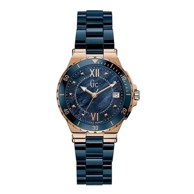 Gc Blue Stainless Steel Bracelet Women's Watch
