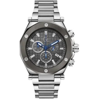 Gc Gray Stainless Steel Bracelet Men's Watch