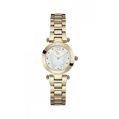 Pre-owned Gc Guess Collection 25mm Mother Of Pearl Roman Dial Women's Watch Y07008l1