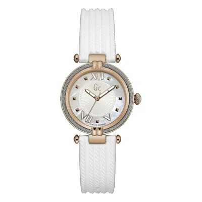 Gc Ladies' Watch  Watches Y18004l1 ( 32 Mm) Gbby2 In White