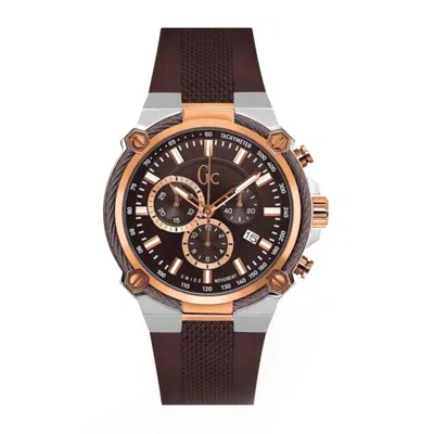Gc Men's Watch  Watches Y24004g4 ( 44 Mm) Gbby2 In Brown