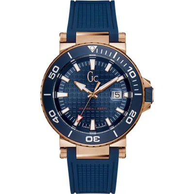 Gc Men's Watch  Watches Y36004g7 ( 44 Mm) Gbby2 In Blue