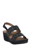 Gc Shoes Alexia Wedge Sandal In Black