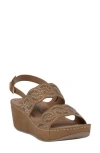 Gc Shoes Alexia Wedge Sandal In Bronze