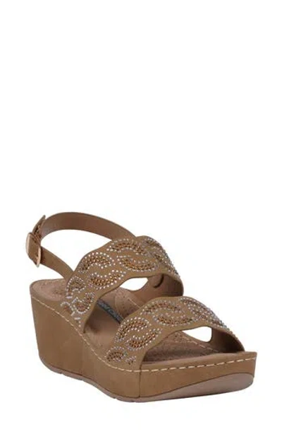 Gc Shoes Alexia Wedge Sandal In Bronze