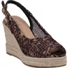 Gc Shoes Amira Slingback Espadrille Wedge Sandal In Leopard