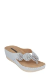 Gc Shoes Women's Ammie Wedge Sandals In Blue