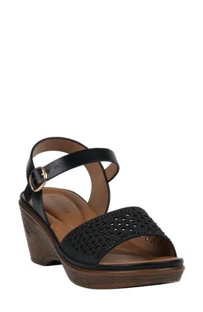 Gc Shoes Ankle Strap Sandal In Black