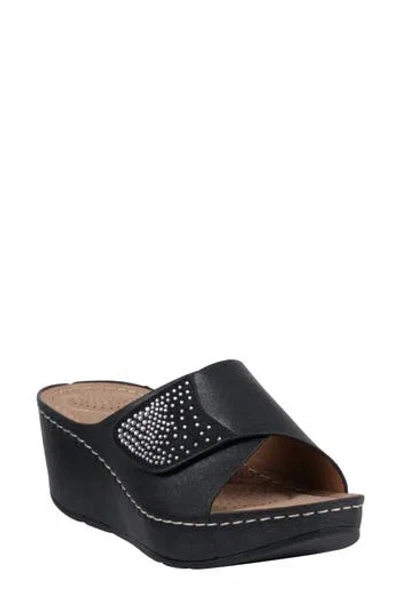 Gc Shoes Annora Wedge Sandal In Black