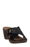 Gc Shoes Ash Comfort Wedge Sandal In Black