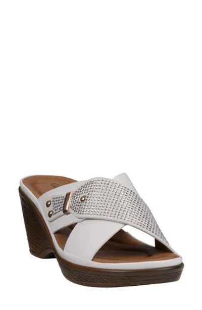 Gc Shoes Ash Comfort Wedge Sandal In White