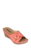 Gc Shoes Women's Bay Wedge Sandals In Coral