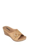 Gc Shoes Bay Wedge Sandal In Tan