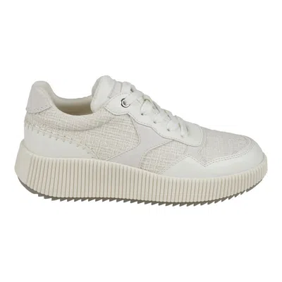Gc Shoes Women's Calico Lace Up Platform Sneakers In White