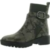Gc Shoes Cammen Womens Buckle Pull On Ankle Boots In Green