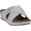 Gc Shoes Carter Comfort Slide Sandal In Silver