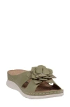 Gc Shoes Claire Comfort Slide Sandal In Green