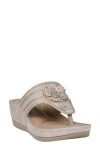 Gc Shoes Cora Wedge Sandal In Gray