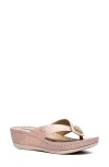 Gc Shoes Dafni Wedge Sandal In Blush