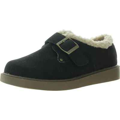 Gc Shoes Erza Womens Faux Fur Faux Suede Shearling Boots In Black