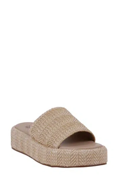 Gc Shoes Evie Platform Slide Sandal In Neutral