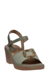 Gc Shoes Fia Buckle Wedge Sandal In Mint