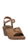 Gc Shoes Fia Buckle Wedge Sandal In Natural