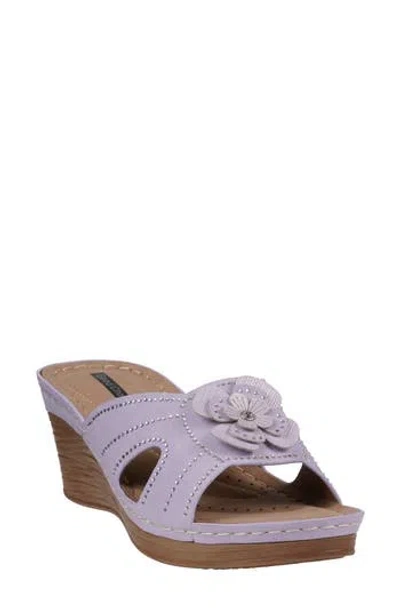 Gc Shoes Fiora Wedge Sandal In Lilac