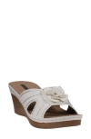 Gc Shoes Fiora Wedge Sandal In White