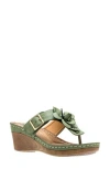 Gc Shoes Flora Sandal In Green