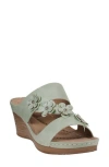 Gc Shoes Halia Wedge Sandal In Sage