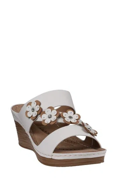 Gc Shoes Halia Wedge Sandal In White