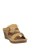 Gc Shoes Halia Wedge Sandal In Yellow